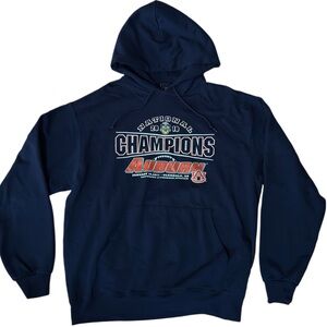 2010 National Champions Auburn University Tigers War Eagle Blue Cotton Hoodie